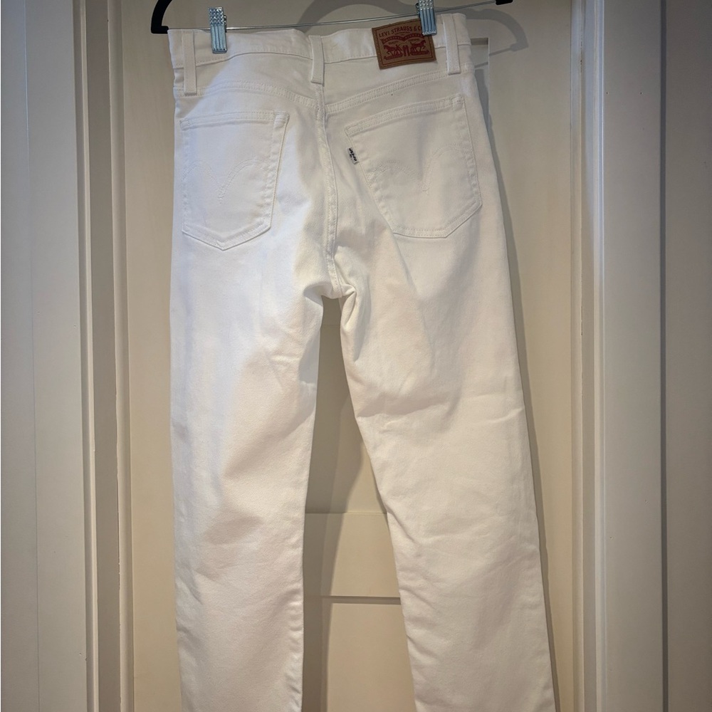 Levi's Wedgie Straight Leg Jeans, White